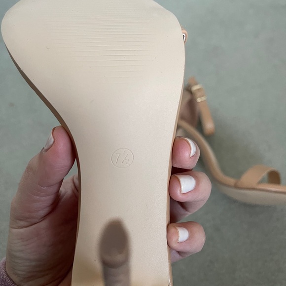 Nude Sandal Heels - Picture 6 of 7